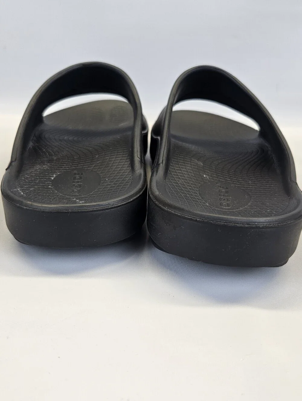 OOFOS OOahh Slide Sandals Black Recovery Comfort Mens 9 Womens 11 EU 42
